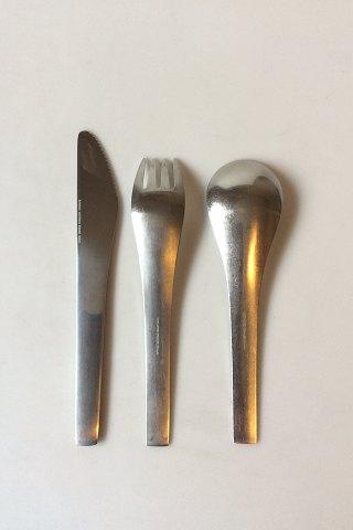 Georg Jensen Stainless Steel Blå Haj Bestiksæt til 12 personer, 36 dele