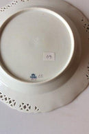 Royal Copenhagen Saxon Flower Dinner/Fruchtteller in Luxusausführung mit durchbrochenem Rand.