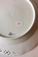 Royal Copenhagen Saksisk Blomst Middags-/Frugttallerken i luksusmodel med gennembrudt kant.