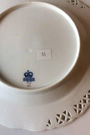Royal Copenhagen Saxon Flower Dinner-/Fruit Plate Premium model with pierced border