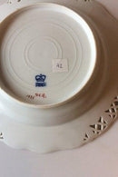 Royal Copenhagen Saxon Flower Deep Plate Premium model with pierced border