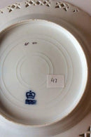 Royal Copenhagen Saxon Flower Deep Plate Premium model with pierced border