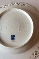 ロイヤルコペンハーゲン サクソンフラワーディーププレート（リム透かし彫り）高級モデル。