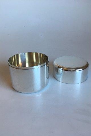 Georg Jensen Sterling Silver Bowl with Lid / box by Jorgen Møller No 1304