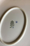 Bing & Grøndahl Jubilæumsstel / Blå Nellike Stort Ovalt Fad