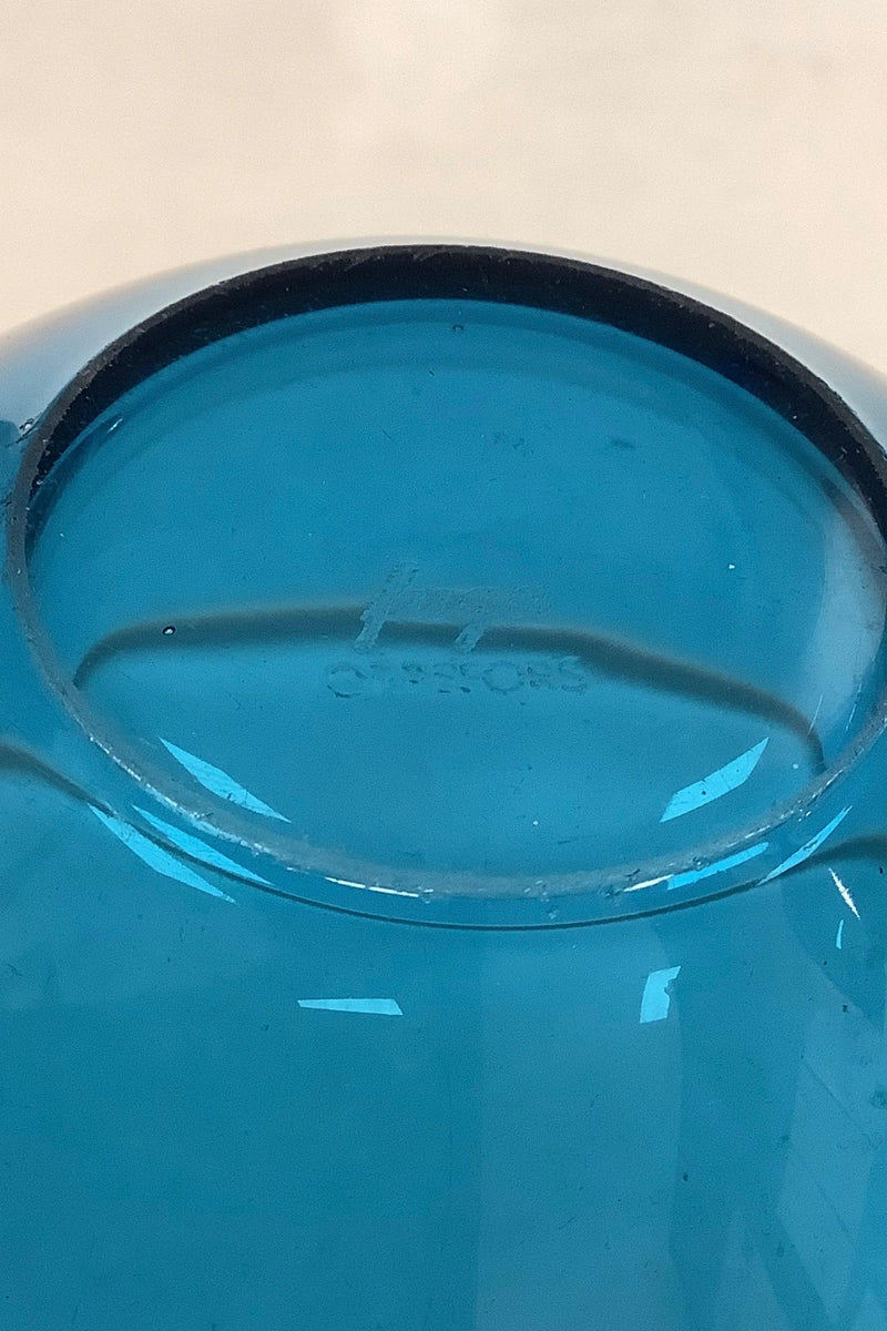 Orrefors Fuga Rund Glas Skål i blå Sverige