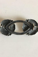 F. Svinth Århus Silber Brosche mit Stein