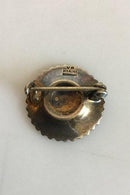 Volmer Bahner vergoldete Margueritte Brosche aus Sterlingsilber mit Emaille