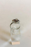 ブリリアントブルーエナメルとダークブルーエナメルの18Kホワイトゴールド製リング