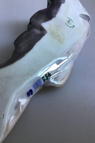 Royal Copenhagen Art Nouveau Hængevase udformet som Torsk No 458