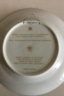 Bing & Grøndahl Mindeplatte Frederik IX REX 11.3.1899-14.1.1972