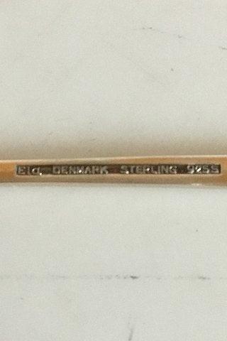 ELA Danmark Sæt på 6 stk. Mokkaskeer i forgyldt Sterling Sølv med farvet emalje