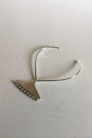 Hans Hansen Sterling Sølv Halssmykke med aftageligt vedhæng med 9 kugler