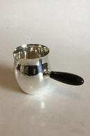 Georg Jensen Sterling Sølv Vandkande med håndtag af Ibenholt No 80 E