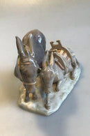ロイヤルコペンハーゲン フィギュリン Two Donkeys No 1486。