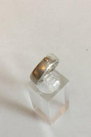 パンドラ リング スターリング シルバー925とゴールデンストーン（ゴールドプレート）のセット