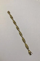 Georg Jensen Leddelt Armlænke Guld med Brillanter No 251.