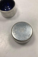 Par Just Andersen Tin Saltskåle med blå indsats