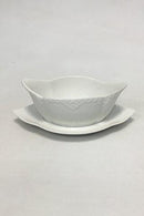Royal Copenhagen Weiße Halblonde Soßenschüssel