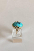 Georg Jensen 14K Gold Ring with Turquoise No 1051