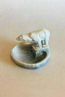 Tysk porcelæn askebæger med isbjørn