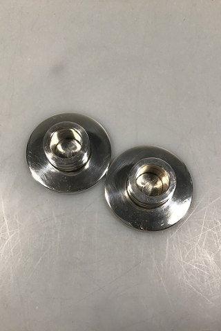 Georg Jensen Sterling Sølv Pyramide Lysestager Par No 747A