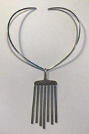Hans Hansen Sterling Silver Necklace and Pendant