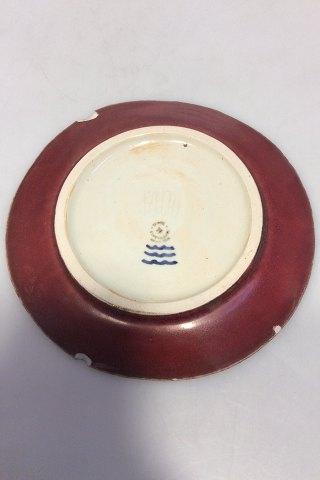 Royal Copenhagen Salto fad / tallerken i Okseblodsglasur