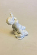 Bing & Grondahl Blanc de Chine Figurine of Boy with Seashell No 4036