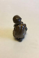 Bing & Grøndahl Figur af Kai Nielsen "Lille Bacchus med druer" No 4027 fra Druehøstserien
