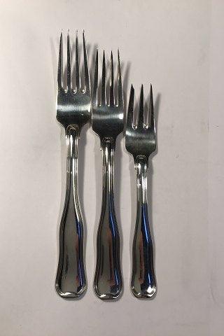 Georg Jensen Sterling Silber Double Rifle Set für 12 Personen. 96 Teile.