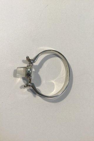 Georg Jensen Sterling Sølv Armbåndsur med Bjergkrystal No 231