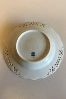 Royal Copenhagen Saxon Flower Deep Teller in Luxusausführung mit durchbrochenem Rand.