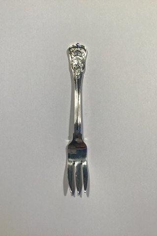 Georg Jensen Rosenborg Sølv Plet Kagegaffel