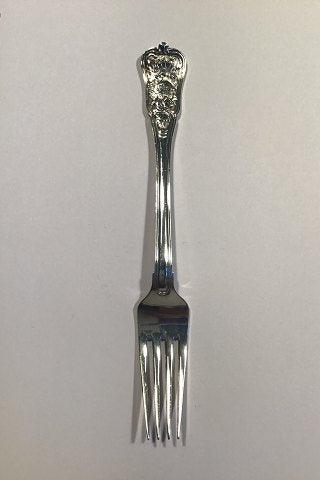 Georg Jensen Rosenborg Sølv Plet Spisegaffel