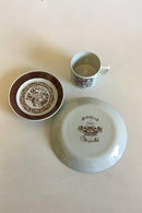 Bjorn Wiinblad, Nymolle January Month Cup No 3513, Saucer and Cake Plate No 3520