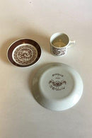 Bjorn Wiinblad, Nymolle October Month Cup No 3513, Saucer and Cake Plate No 3520
