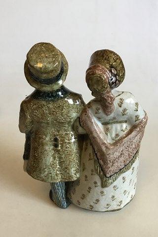 Bing & Grøndahl Stentøjsfigur af Borgerpar No 208 PMN