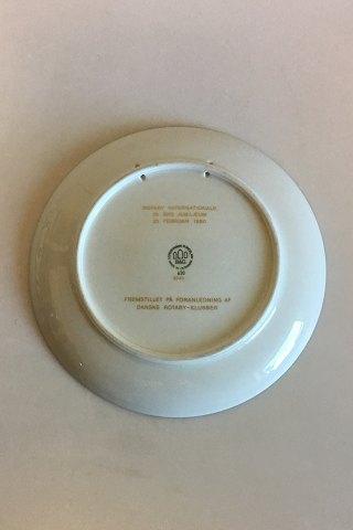 Bing & Grøndahl Rotary 75 års Jubilæumsplatte 1905 - 1980 No 8243