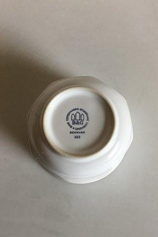 Bing & Grøndahl Hvid Café Skål No 322