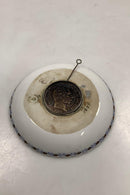 Royal Copenhagen Blue Fluted Blue Fluted Full Lace Light Cuff with mounted 2-Crown Coin No 1009