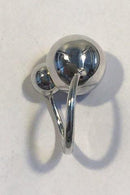 Georg Jensen Steling Silberring mit 18k Gold. Nr. 509 - Höhle Jacqueline Rabun