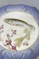 Royal Copenhagen Blue Fish Plate with Gold No 1212/3002.