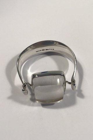 Georg Jensen Sterling Sølv Armring No 203 med Rutil Quartz Torun