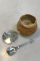 Bode Willumsen Hans Hansen Marmeladekrukke Sterling Sølv låg og ske