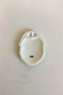 Royal Copenhagen Mindeplatte Glædelig Jul Fra Dalgas 1912 Oval med guldbelægning