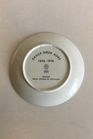 Royal Copenhagen Mindeplatte for 100 året for Dansk Røde Kors 1876 - 1976