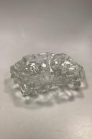 Stor Svensk Glas kunst skål med marine emner