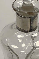 Holmegaard Dragsted Glas Karaffel med sølvbånd