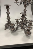 5-Armet Sølvplet Lysestager